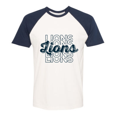 Lions - Unisex Cotton Raglan T-Shirt Thumbnail