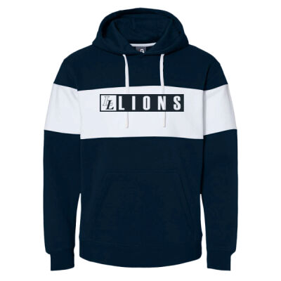 LL Lions  - Varsity Fleece Colorblocked Hooded Sweatshirt Thumbnail