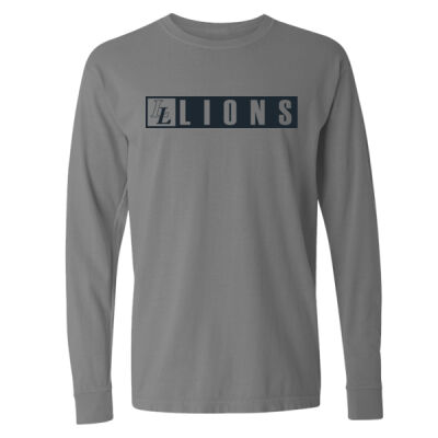 LL Lions  - Garment Dyed Heavyweight Ringspun Long Sleeve T-Shirt Thumbnail