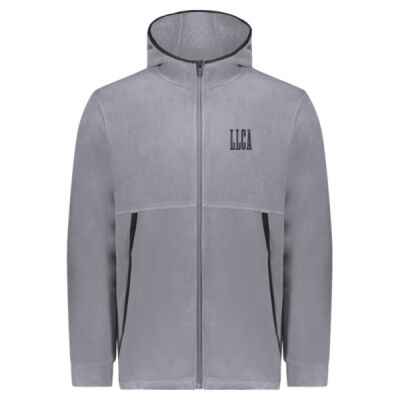 EMB Block LLCA - Eco Revive™ Polar Fleece Hooded Full-Zip Jacket Thumbnail