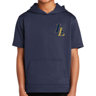 LL - Youth Sport Wick ® Fleece Short Sleeve Hooded Pullover Thumbnail