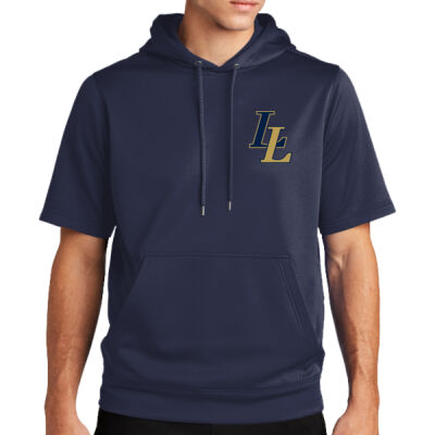 LL - Sport Wick ® Fleece Short Sleeve Hooded Pullover Thumbnail