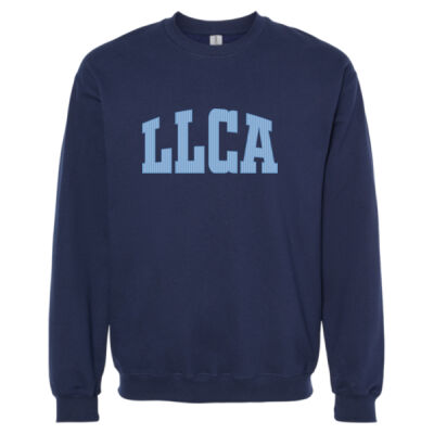 LLCA Striped - Softstyle® Crewneck Sweatshirt Thumbnail