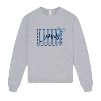 Dots & Stripes Lions  - Youth Sponge Fleece Raglan Sweatshirt Thumbnail