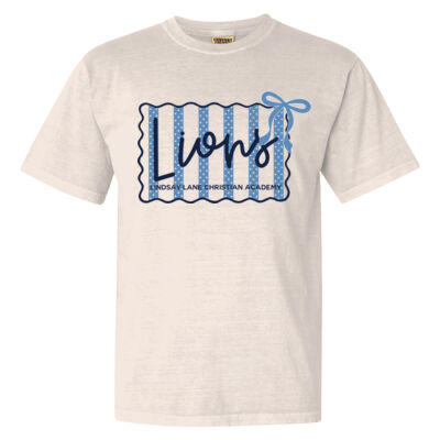 Dots & Stripes Lions  - Garment Dyed Heavyweight Ringspun Short Sleeve Shirt Thumbnail