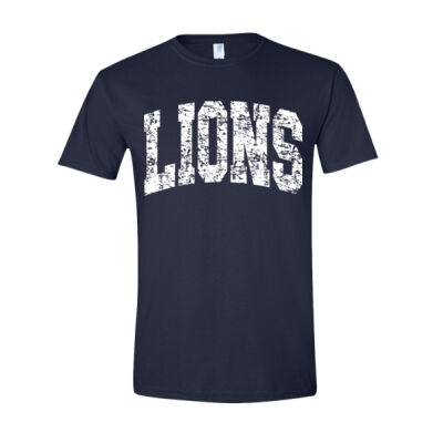 ARCHED DISTRESS LIONS  - Softstyle T-Shirt Thumbnail
