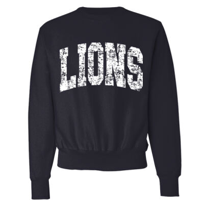 ARCHED DISTRESS LIONS  - Unisex Reverse Weave® Crewneck Sweatshirt Thumbnail