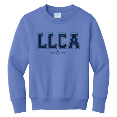 LLCA Block  - Youth Core Fleece Crewneck Sweatshirt Thumbnail
