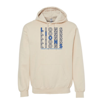 LIONS REPEAT - Softstyle® Midweight Hooded Sweatshirt Thumbnail