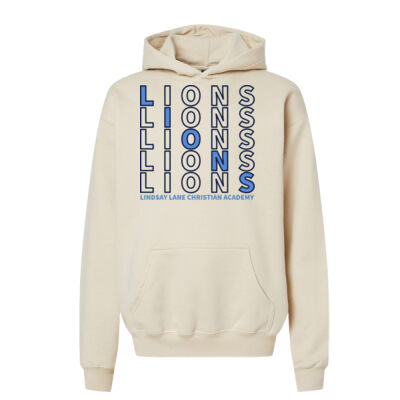 LIONS REPEAT - Softstyle® Youth Midweight Hooded Sweatshirt Thumbnail