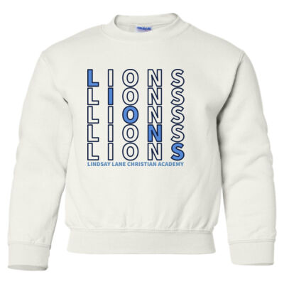 LIONS REPEAT - Heavy Blend Youth Crewneck Sweatshirt Thumbnail