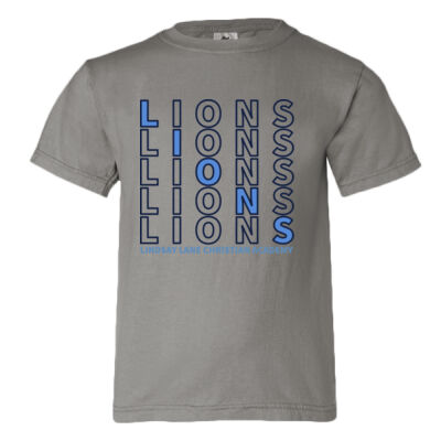 LIONS REPEAT - Youth Garment Dyed Ringspun T-Shirt Thumbnail