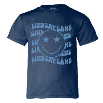 LINDSAY LANE SMILE  - Youth Garment Dyed Ringspun T-Shirt Thumbnail