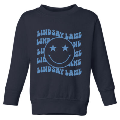 LINDSAY LANE SMILE  - Toddler Fleece Crewneck Sweatshirt Thumbnail