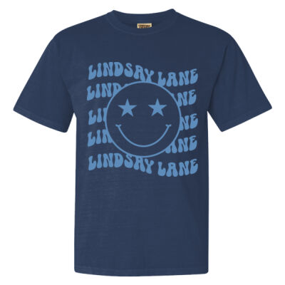 LINDSAY LANE SMILE  - Garment Dyed Heavyweight Ringspun Short Sleeve Shirt Thumbnail